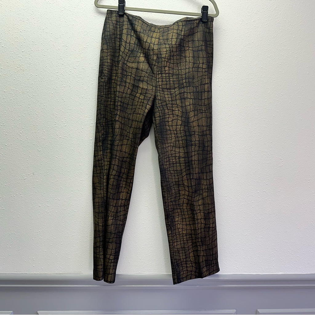 Karen Kane Alligator Leather Look Pants